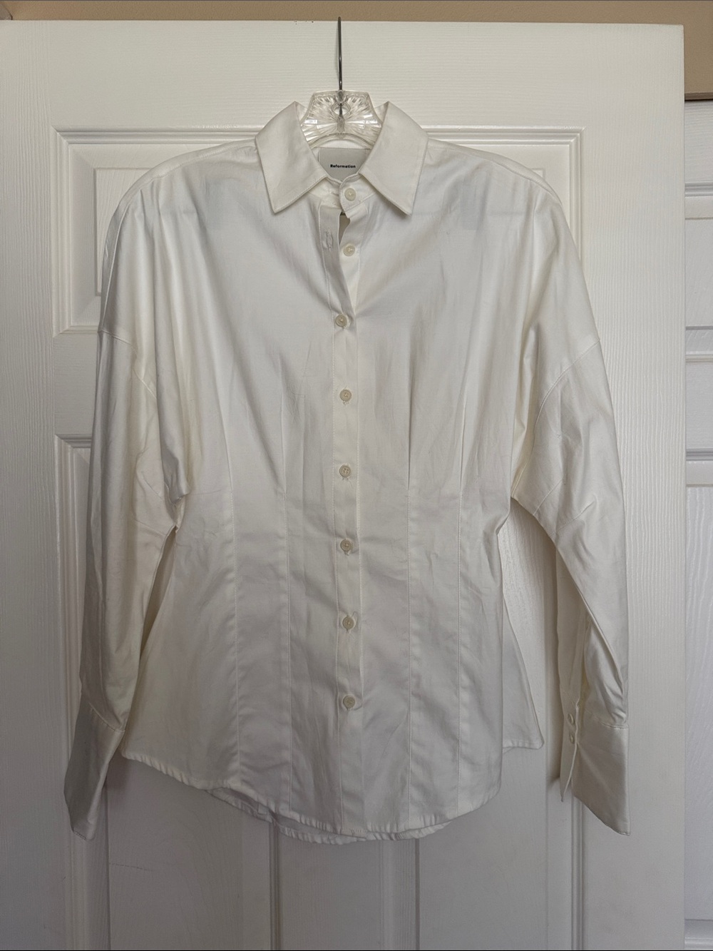 Reformation White Vanta Shirt 0